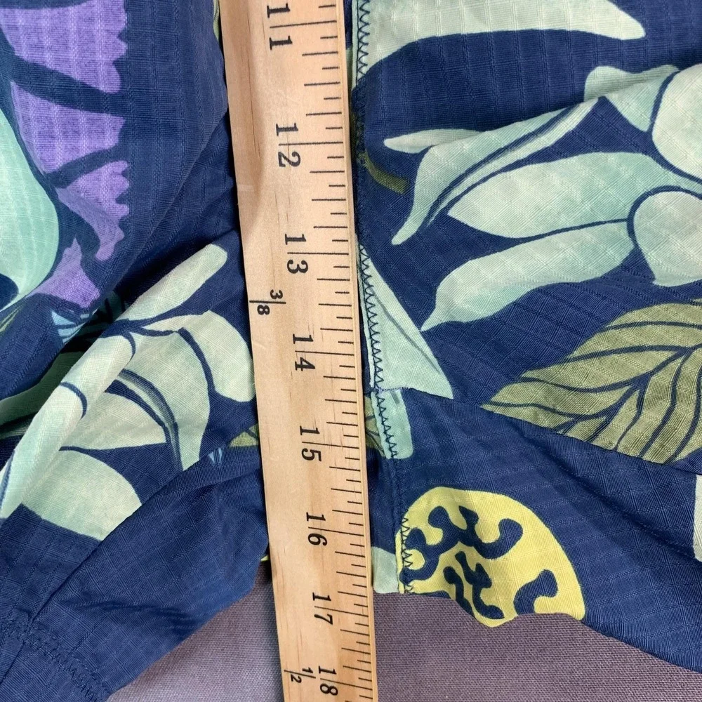 Tommy Bahama Swim Trunks Mens 2XL Blue Hawaiian Floral Mesh Lined Drawstring 42